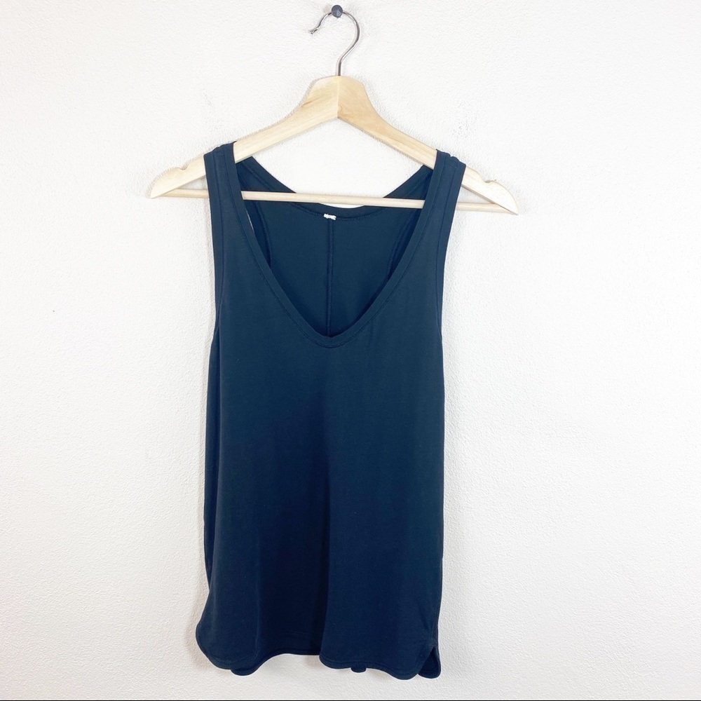 Lululemon Black V Neck Racerback Tank